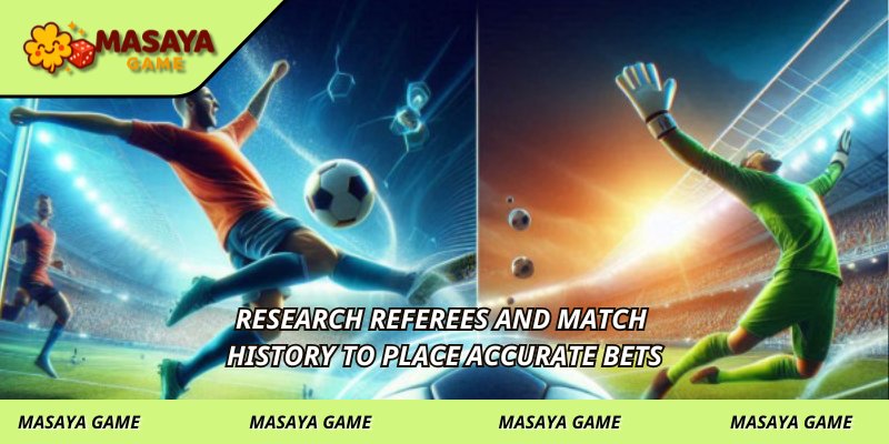 Research referees and match history to place accurate bets