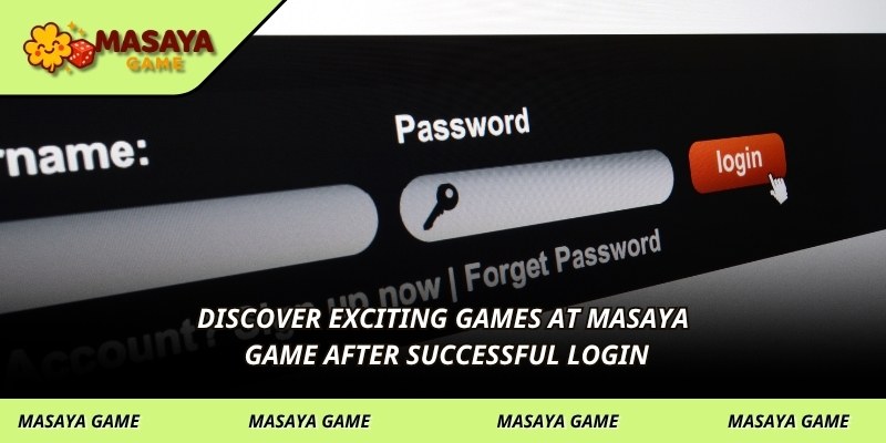 Discover exciting games at MASAYA GAME after successful login