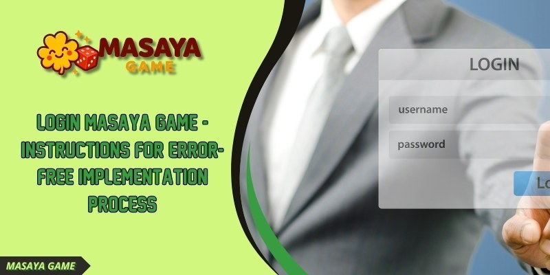 Logging in to MASAYA GAME