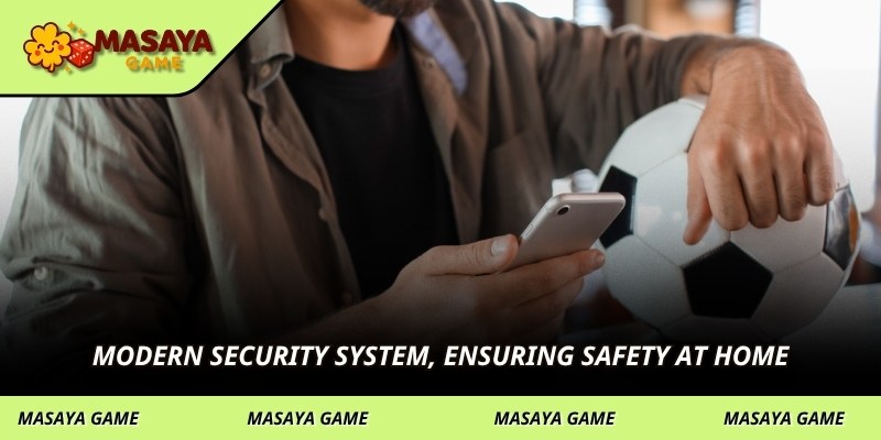 Modern security system, ensuring safety at home