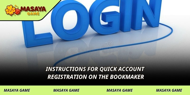 Instructions for quick account registration on the bookmaker